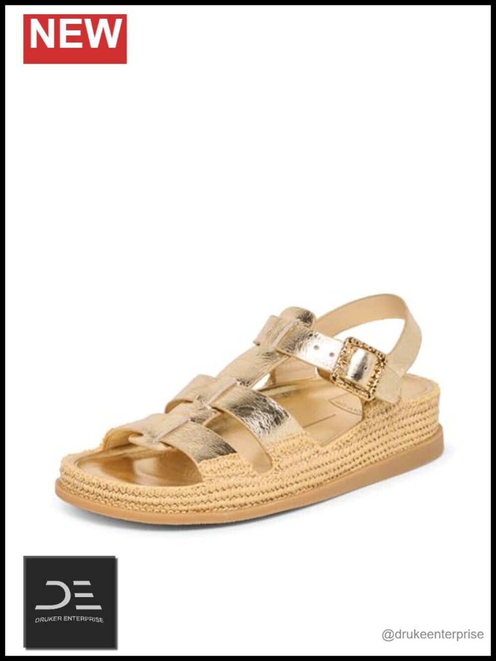 Dolce Vita Shenna Platform Sandals Leather Slingback Open Toe Women's